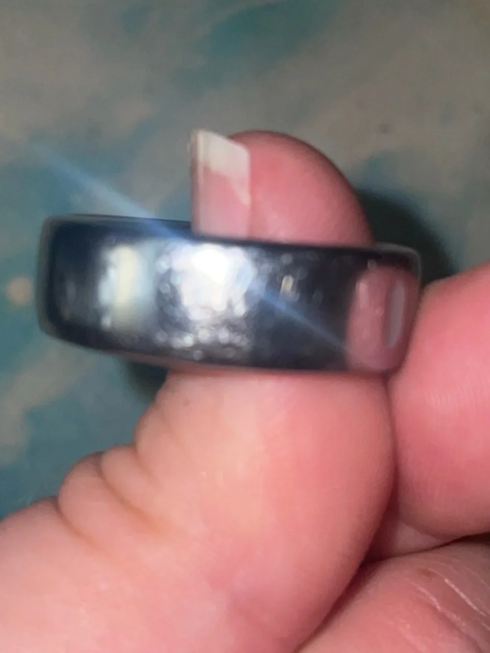 Oura Silver Ring with Charger size 10